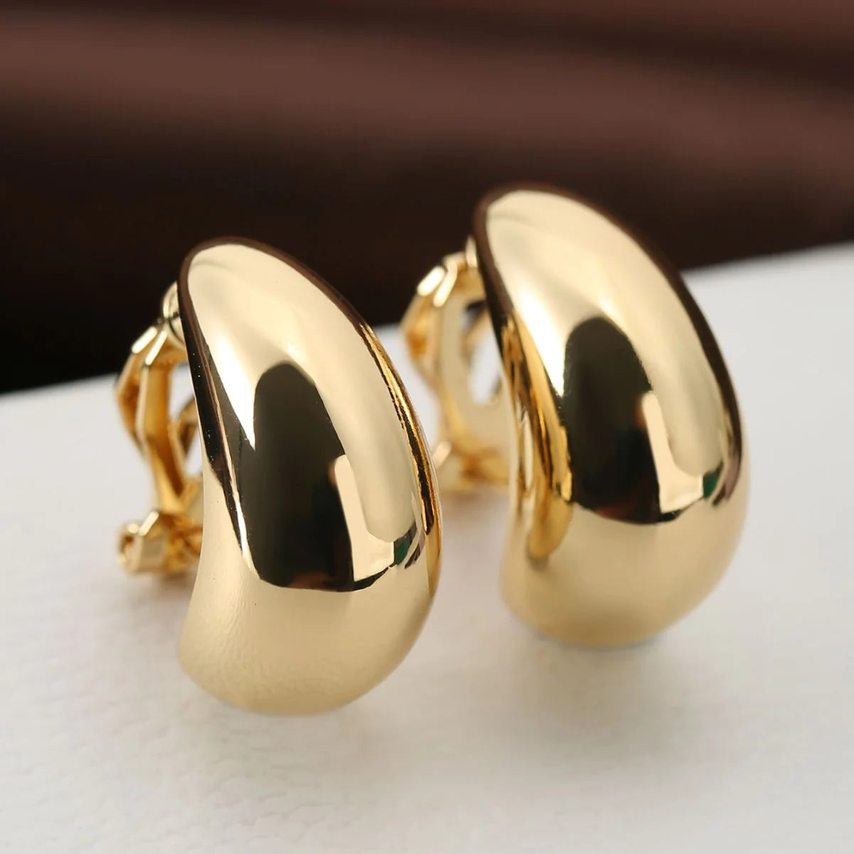 Earrings French Entry Lux Drop-shaped