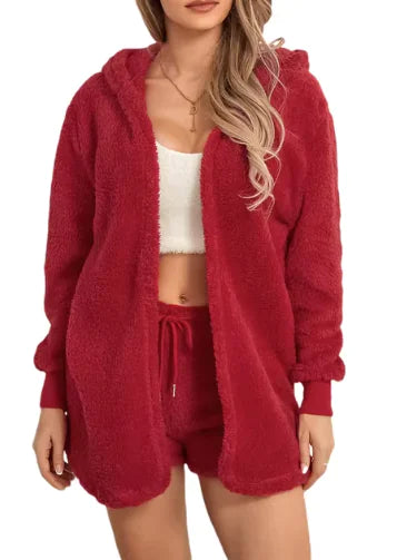 Load image into Gallery viewer, Women&#39;s Cozy Plush Loungewear Set
