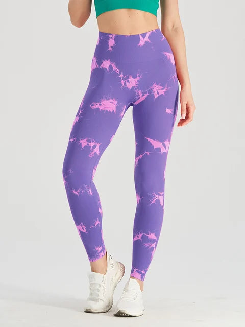 Load image into Gallery viewer, Seamless Tie Dye Leggings
