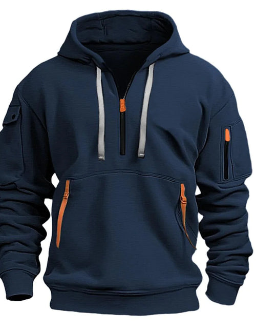 Load image into Gallery viewer, Cotton Dropped Shoulder Hooded Sweatshirt
