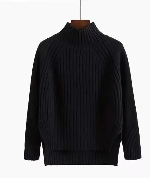 Turtleneck Pullover Long-Sleeved Sweater