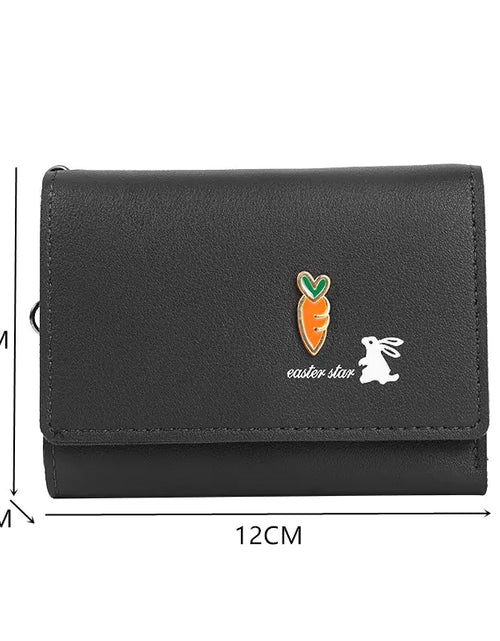 Load image into Gallery viewer, Wallet Cute Cat Short Wallet Leather Small Purse
