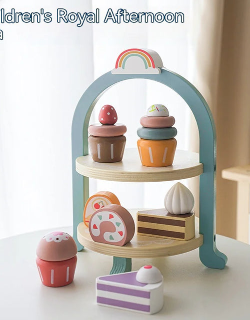 Load image into Gallery viewer, Kids Wooden Tea Party Playset
