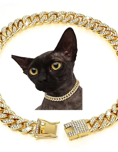 Load image into Gallery viewer, Diamond Hip Hop Dog Collar Necklace
