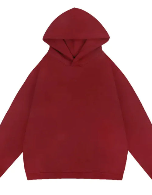 Load image into Gallery viewer, Loose All-matching Solid Color Sports Pullover Hooded Sweater Men
