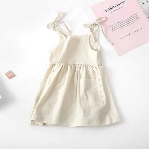 Load image into Gallery viewer, Sleeveless Cotton Toddler Dress
