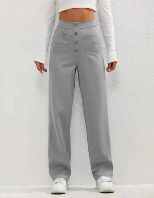 Load image into Gallery viewer, High- Waisted Casual Pants
