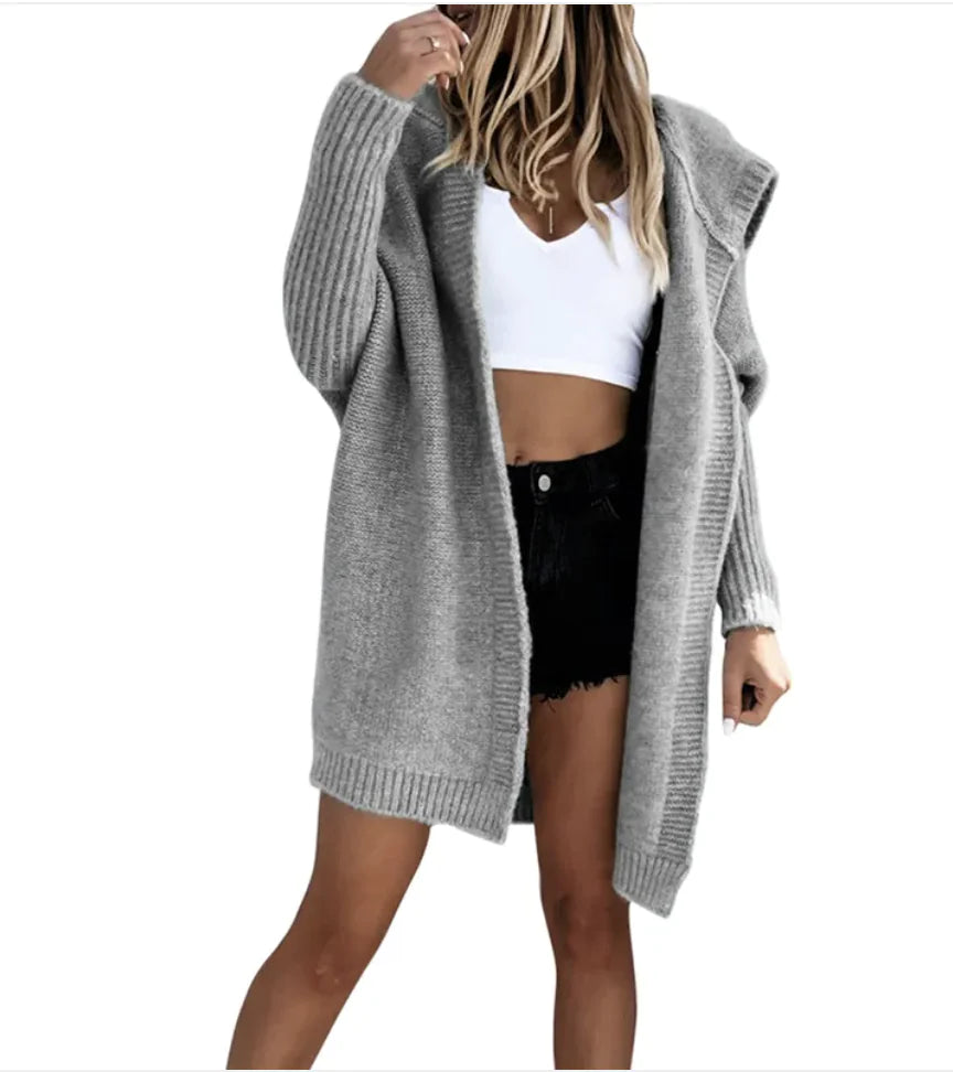 Loose knit cardigan