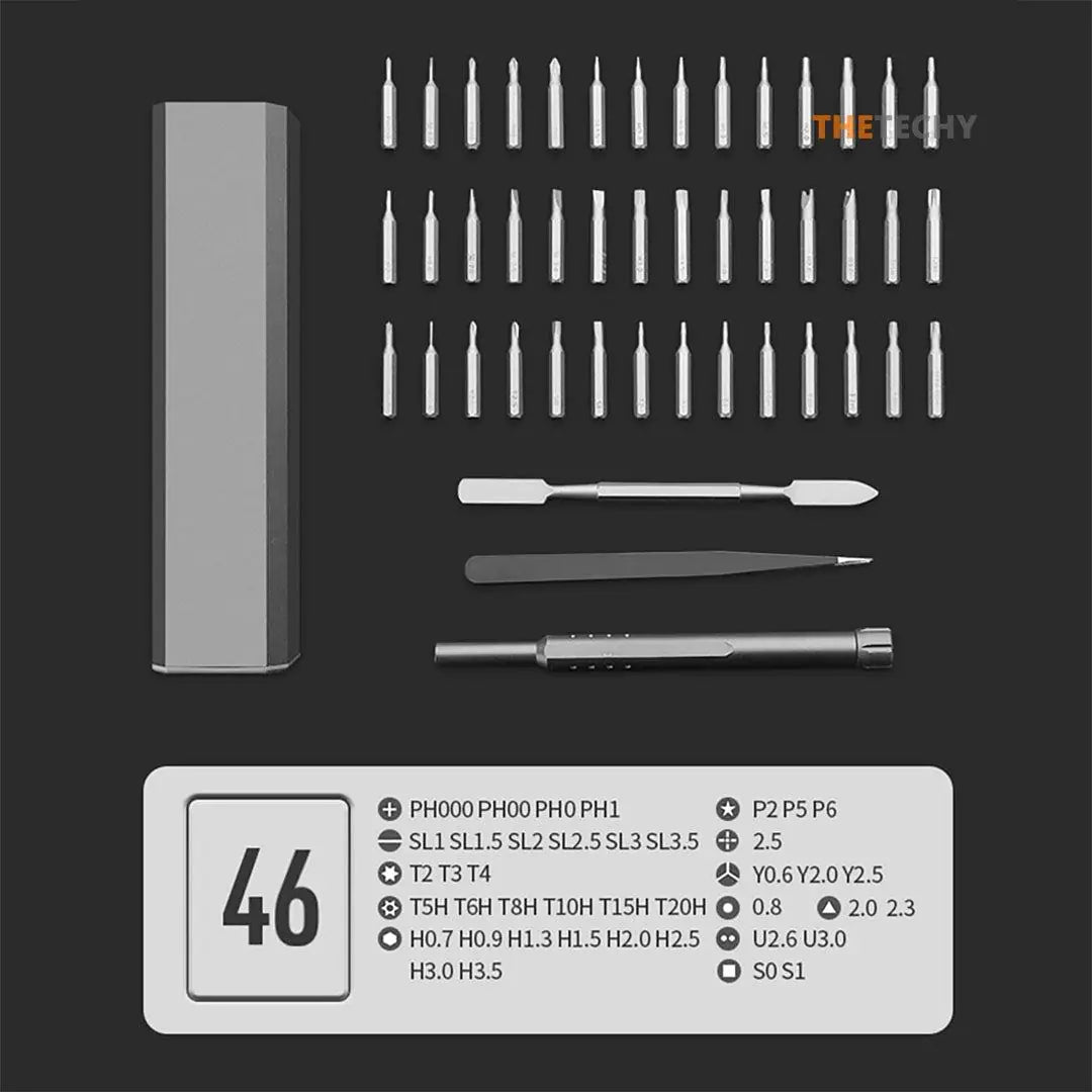 The TechMicro 46 in 1 Magnetic Screwdriver