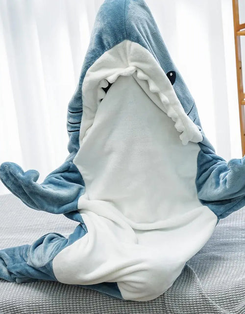 Load image into Gallery viewer, Shark Sleeping Bag Pajamas
