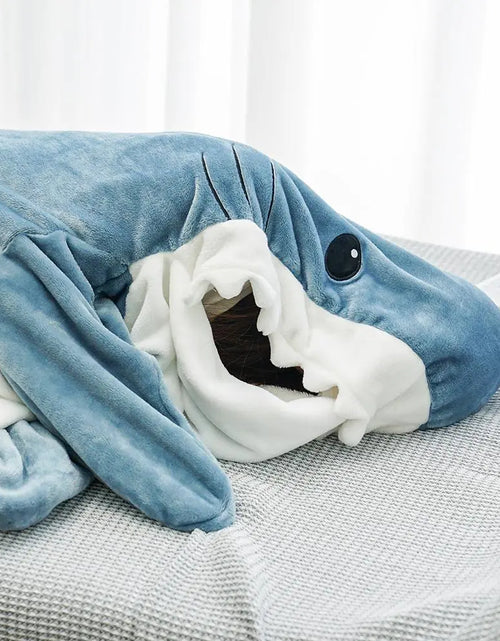 Load image into Gallery viewer, Shark Sleeping Bag Pajamas
