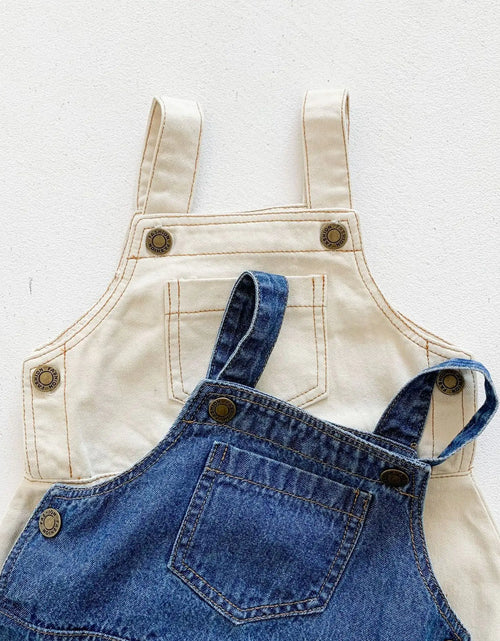 Load image into Gallery viewer, Denim Baby Overalls
