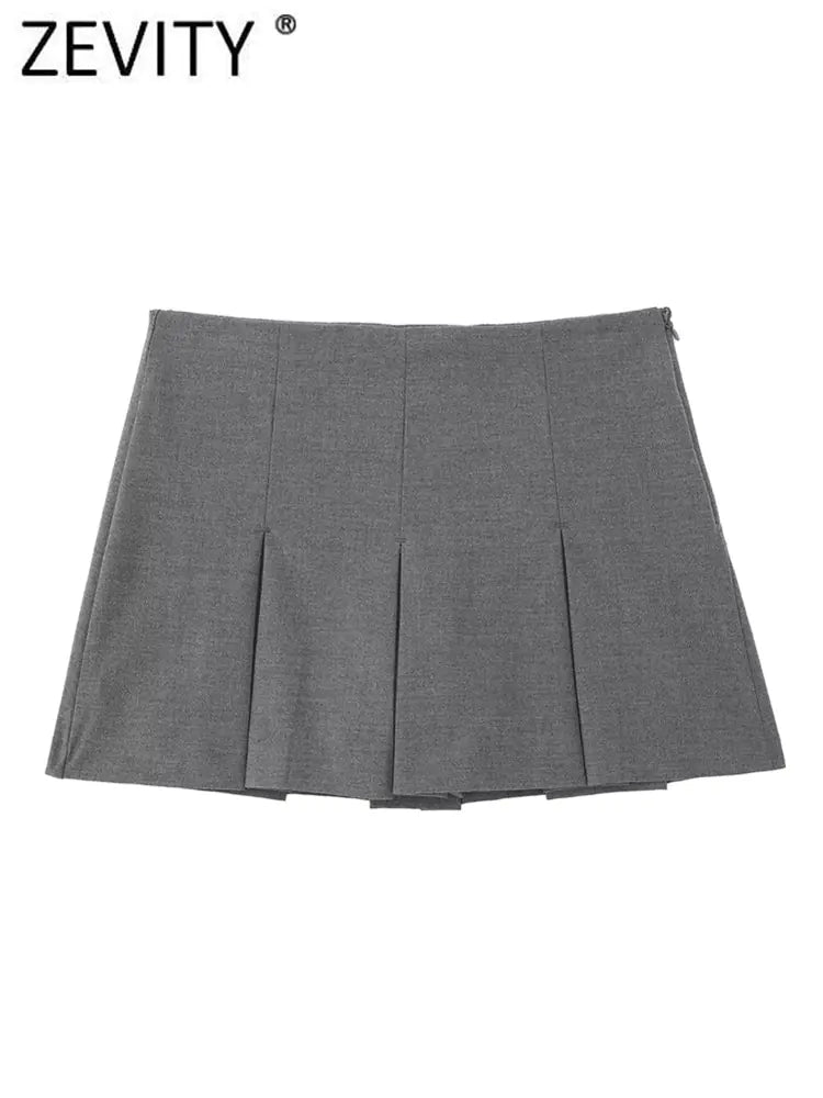 High Waist Wide Pleats Skirts